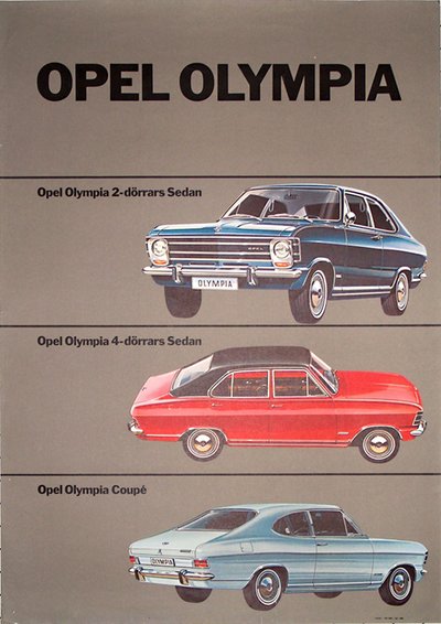 Opel Olympia original poster 