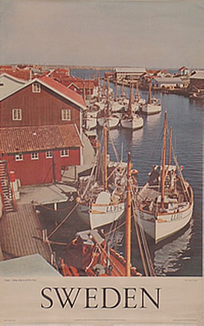 Sweden - Smögen original poster designed by Photo: Gunnar Larsson
