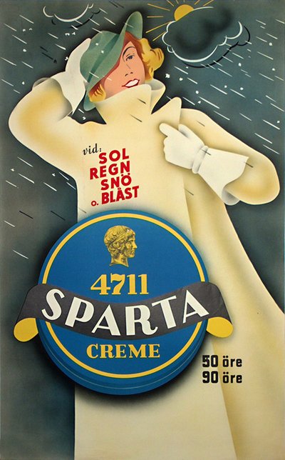 4711 Sparta Crème original poster 