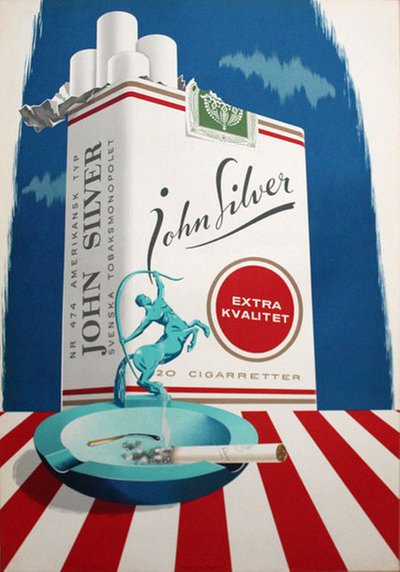 John Silver Cigarettes original poster 