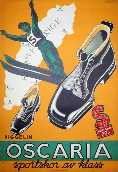 Oscaria sportskor av klass original poster 