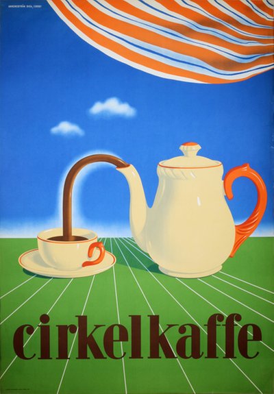 Cirkelkaffe original poster designed by Orrby, Gunnar (1912-2003)