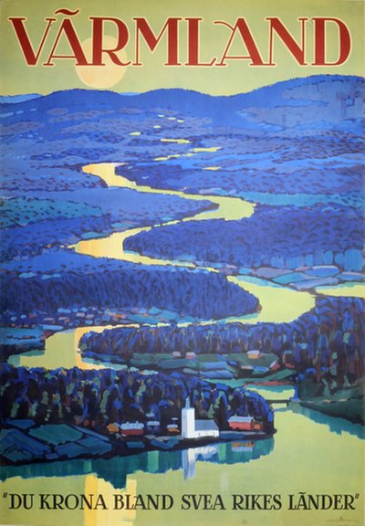 Värmland original poster designed by Aon