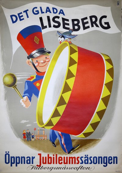 Liseberg  original poster designed by Olsén, Hans Erik (1911-1983)
