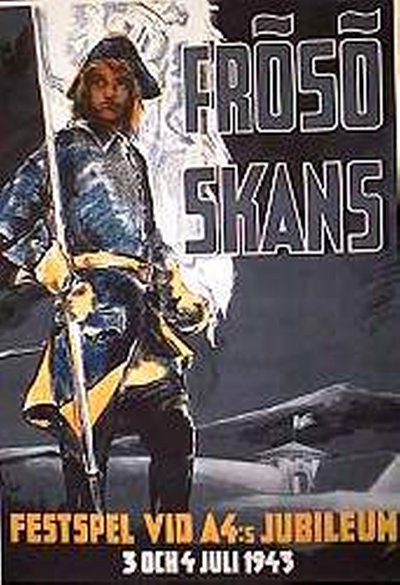 Frösö skans A4:s jubileum original poster 