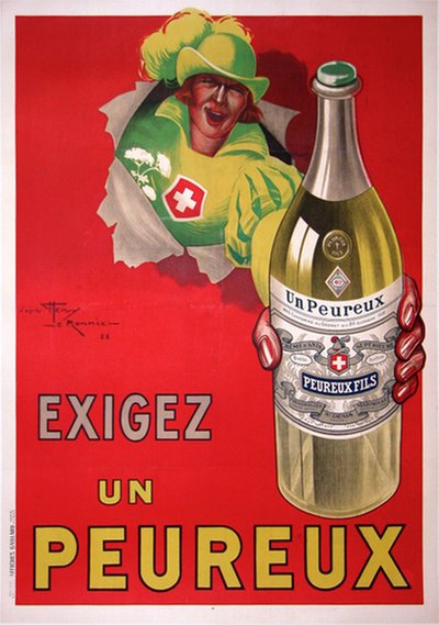Exigez un Peureux original poster designed by Henry Le Monnier (1893-1978)