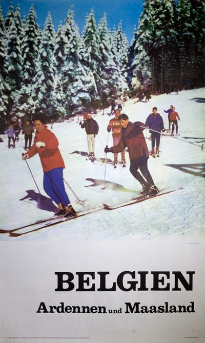 Belgium - Ardennen and Maasland  original poster 