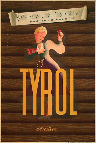 Tyrol - Austria original poster designed by Arthur Zelger