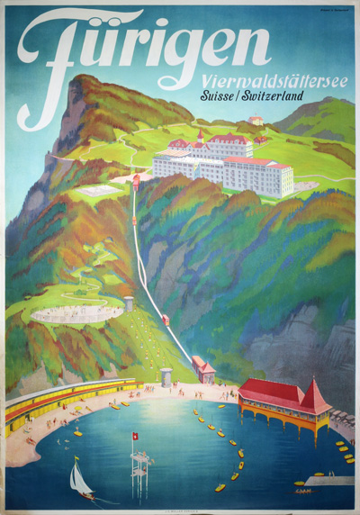 Original authentic vintage poster - Title: 'Fürigen