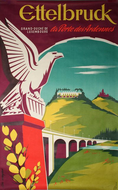 Ettelbruck - Luxembourg original poster designed by Lex Weyer