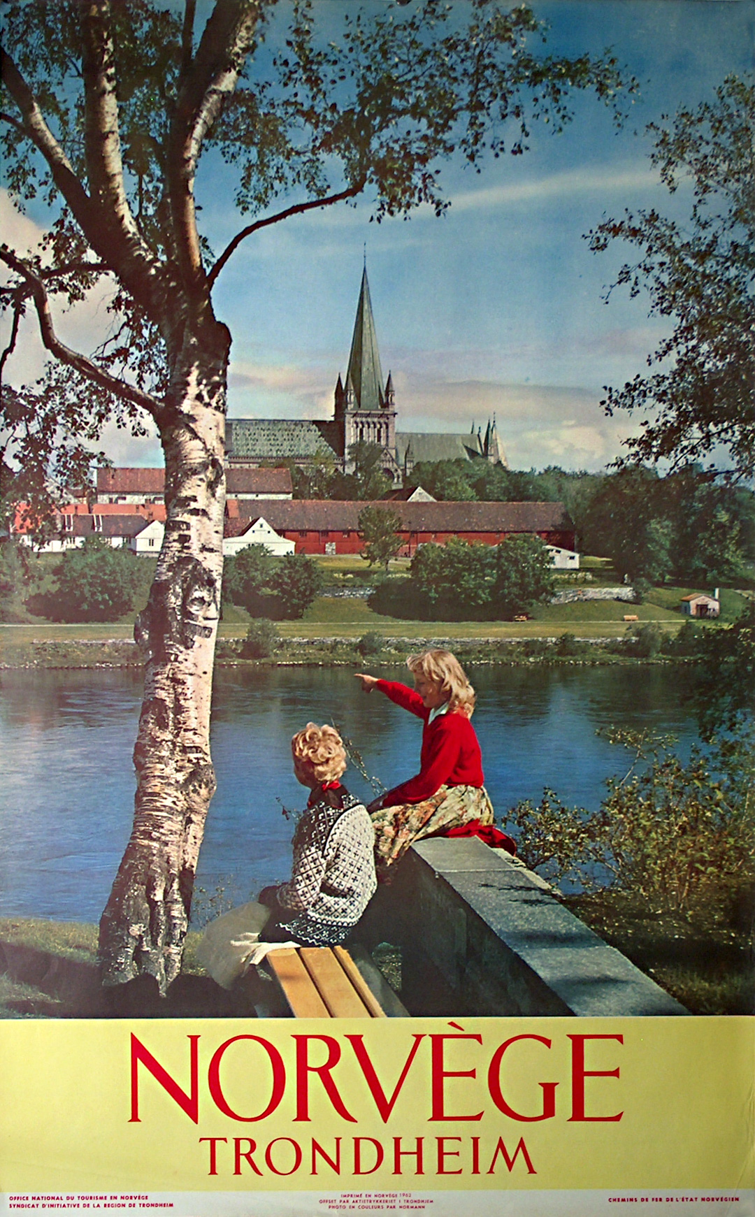 Original vintage poster: Norvège -Trondheim for sale posterteam.com