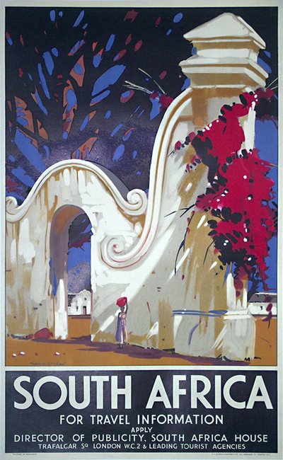 South Africa original poster designed by Terence John Mccaw