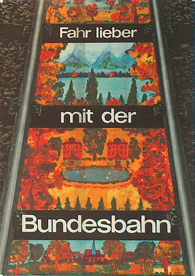 DB - Fahr lieber mit der Bundesbahn (1961) - Original Vintage