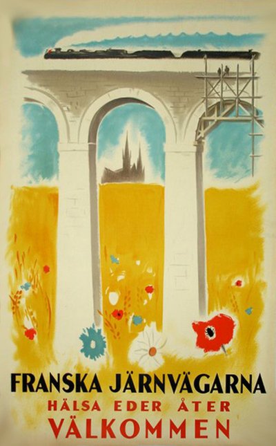 SNCF French Railroad original poster 