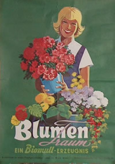 Blumen Traum ein Biomull-Erzeugnis original poster 