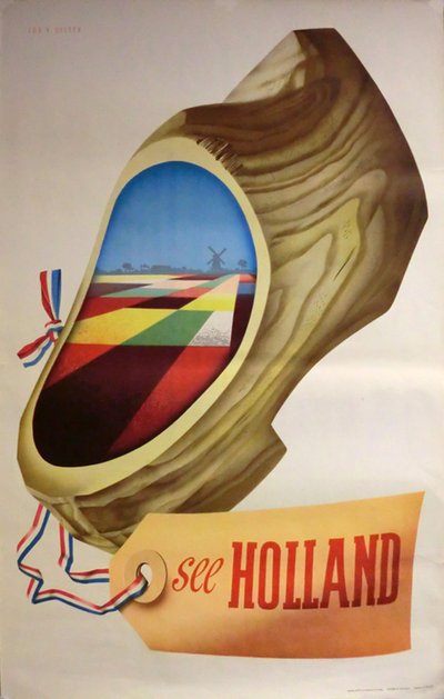 See Holland original poster designed by van Velsen, Cornelius (1921-2010)
