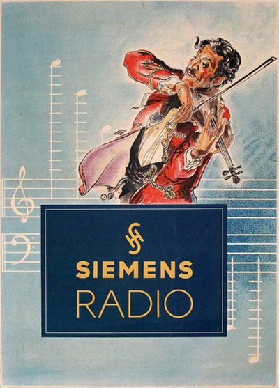 vintage poster: Siemens Radio for sale at