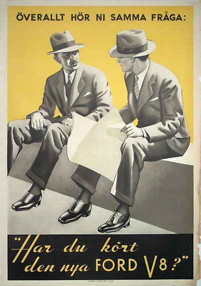 Ford V8 original poster 