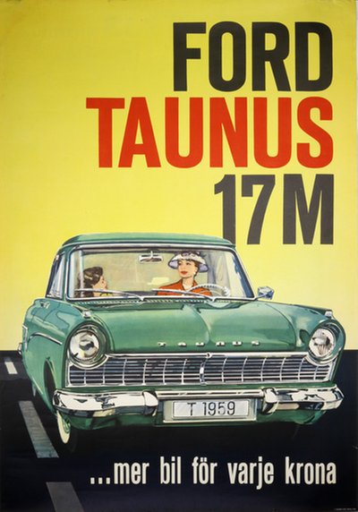 Ford Taunus 17M original poster 