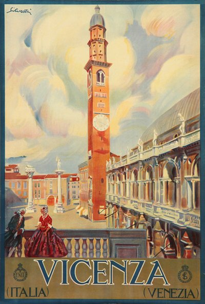 Vicenza - Italy original poster designed by Silvestri, Tullio (1880-1963)