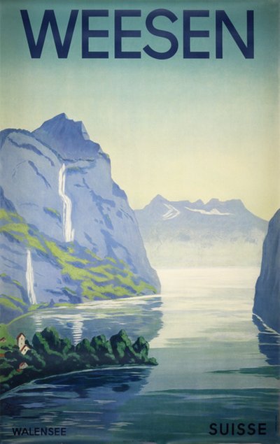 Weesen original poster designed by Monogramm F.E.