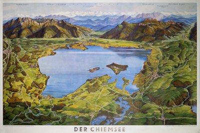 Germany - Der Chiemsee original poster designed by Ruep, Joseph (1886-1940)