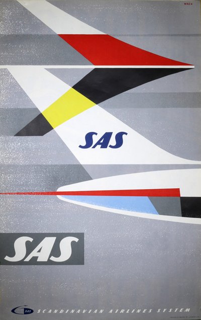 SAS - Caravelle original poster designed by Wirén, Staffan (1926-2011)