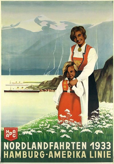 Nordlandfahrten 1933 original poster 