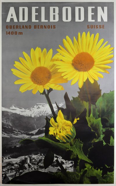 Adelboden Oberland Bernois Suisse original poster designed by Gyger