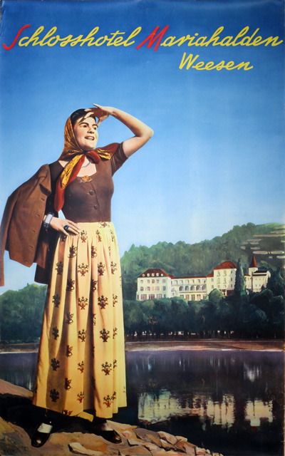 踊り子　Vintage poster Original authentic vintage poster - Title: 'Schlosshotel