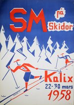 SM Skidor Kalix 1958 Sweden