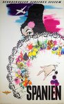 Spanien SAS airline poster