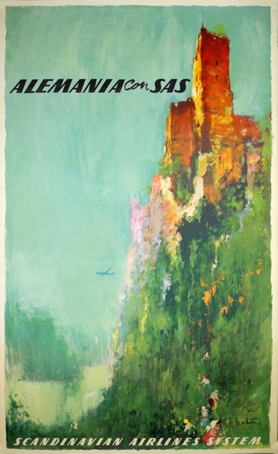 Alemania con SAS - Germany original poster designed by Nielsen, Otto (1916-2000)