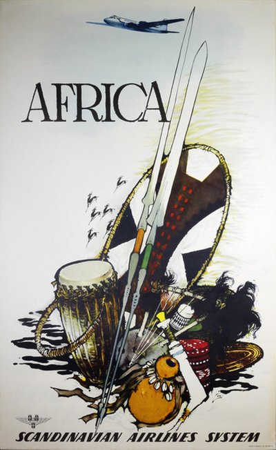 SAS - Africa original poster designed by Nielsen, Otto (1916-2000)