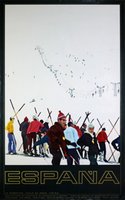 Espana Spain Ski Poster Travel poster