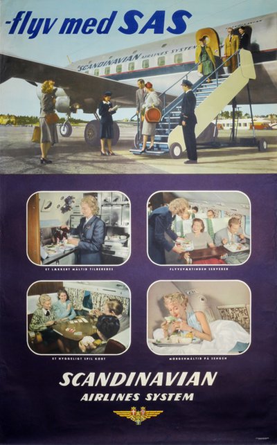 Flyv med SAS original poster 