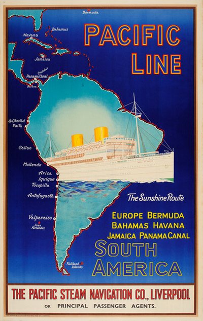 Pacific Line South America original poster 