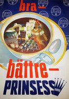 ica prinsess kaffe 1946 affisch sweden poster