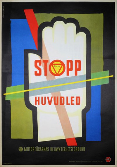 Motorförarnas Helnykterhetsförbund (MHF) original poster 