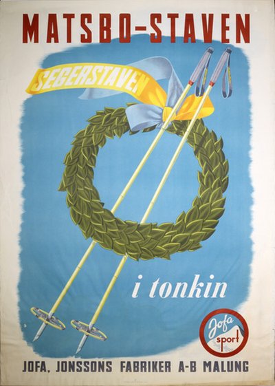 Matsbo Staven Jofa Sport Malung Sweden original poster designed by g
