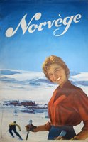 norvege ski affiche