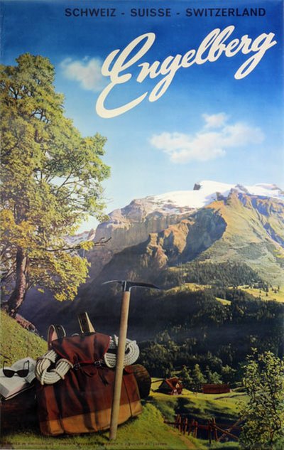 Engelberg - Schweiz Suisse Switzerland original poster designed by Photo: Karl Meuser