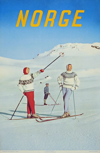 Norge original poster designed by Photo: Sohlberg, Jan Fredrik (1916-1979)