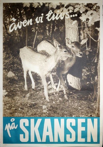 Skansen - Stockholm - Deer original poster 