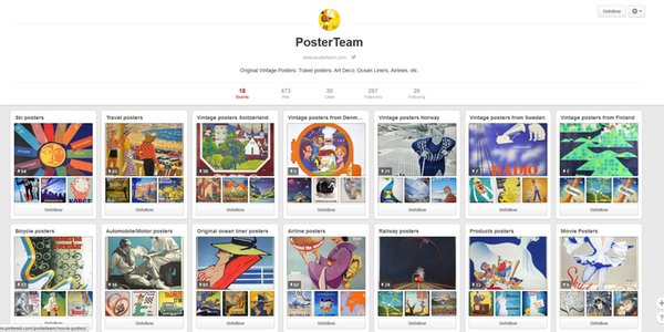 We are on Pinterest of course :-)