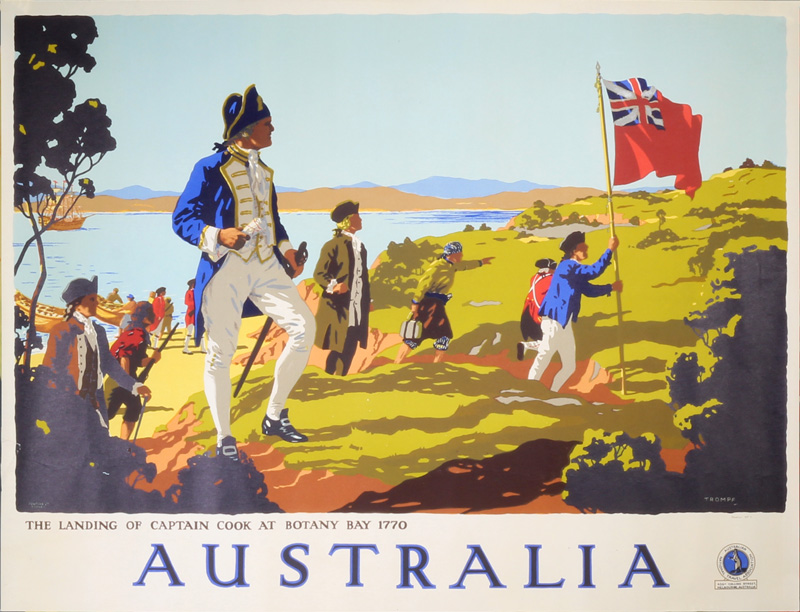 Australia original poster designed by Percy Trompf (1902-1964)