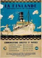 Finlande-Finland-Harry-Hudson-Rodmell-original-vintage-poster