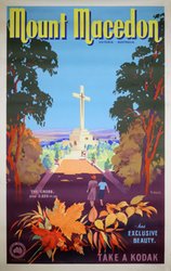 Mount Macedon - Victoria, Australia original vintage poster