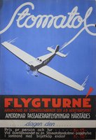 Stomatol-ABA-Aerotransport-flygturne-affisch-vintage-original-poster