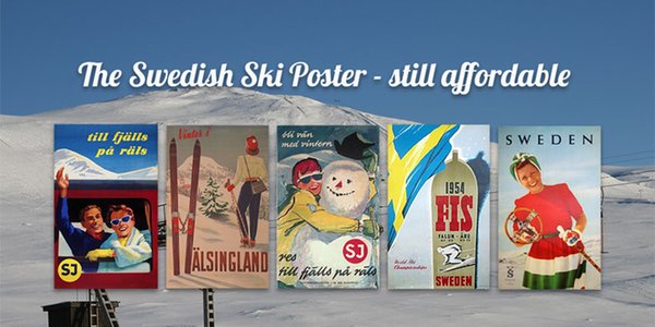 The Swedish Ski Poster - An Affordable Vintage Gem